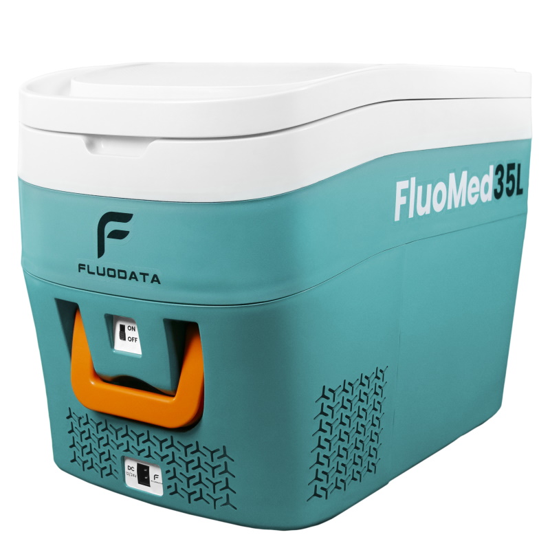 Specjalistyczne lodówki do transportu krwi, leków i szczepionek Fluodata FluoMed35L/LH