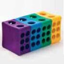 Statywy laboratoryjne Heathrow Scientific Na probówki PP Rota-Rack