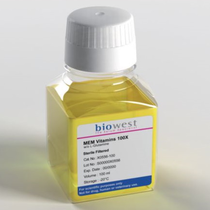 Suplementy i dodatki do hodowli komórek Biowest witaminy skoncentrowane 100X