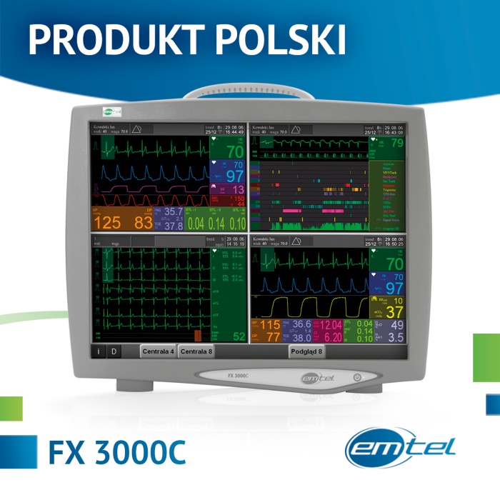 Systemy centralnego monitorowania – centrale pielęgniarskie EMTEL FX 3000C