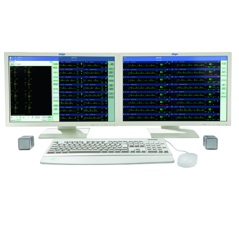 Systemy centralnego monitorowania – centrale pielęgniarskie Dräger Infinity CentralStation Wide