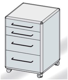 Szafki szufladowe TRIBO typ 2204