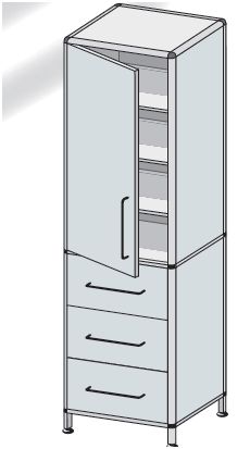 Szafy medyczne TRIBO typ 5204