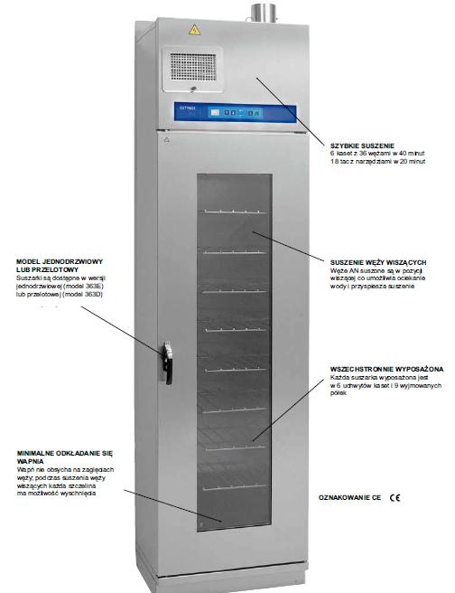 Szafy suszące na endoskopy Getinge 363 E