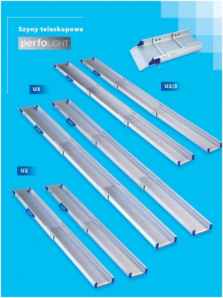 Szyny najazdowe do wózków inwalidzkich KVISTBERGA Perfolight U2/3