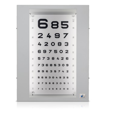 Tablice okulistyczne do badania ostrości wzroku Oculus Illuminated Eye Test Cabinet