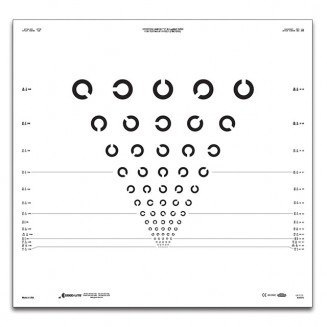 Tablice okulistyczne do badania ostrości wzroku Good-lite Landolt C ETDRS 52217