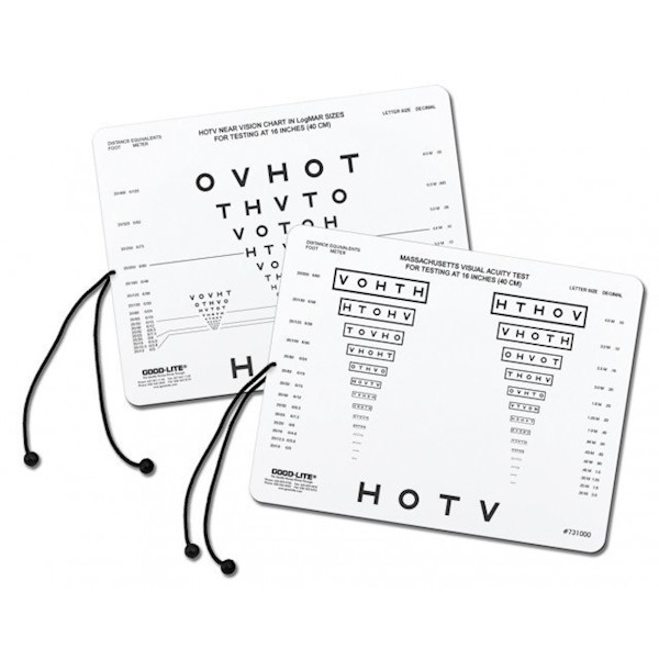 Tablice okulistyczne do badania ostrości wzroku Good-lite Symbole HOTV 52020