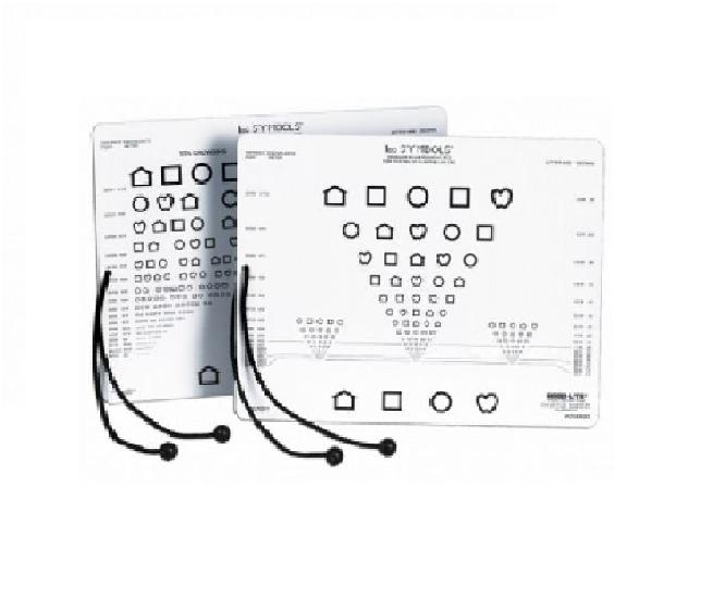 Tablice okulistyczne do badania ostrości wzroku Good-lite Symbole LEA 52016