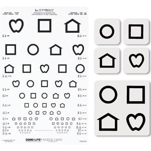 Tablice okulistyczne do badania ostrości wzroku Good-lite Symbole LEA 52112