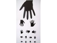 Tablice okulistyczne do badania ostrości wzroku Mała Poligrafia Tablica okulistyczna "Rączki"