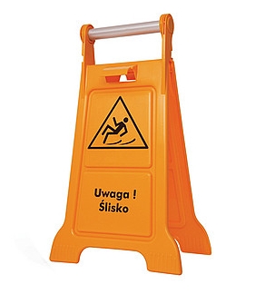 Tablice ostrzegawcze śliska podłoga Splast TABL-0001 polska