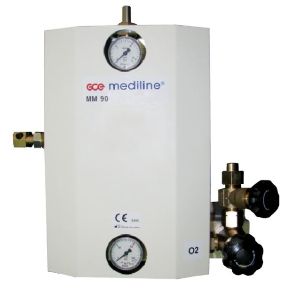 Tablice redukcyjne do gazów medycznych GCE MM90 - STANDBY