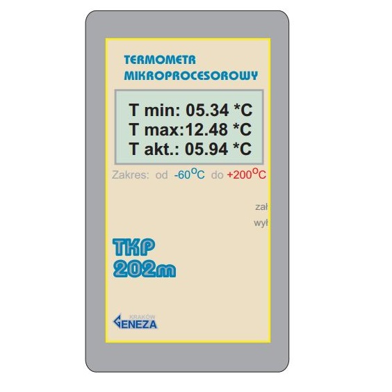Termometry elektroniczne laboratoryjne Geneza TKP-202m