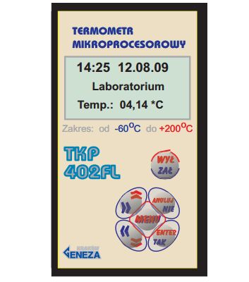 Termometry elektroniczne laboratoryjne Geneza TKP-402FL
