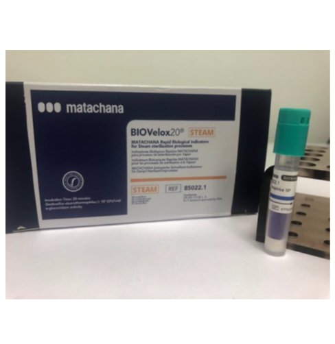 Testy biologiczne do sterylizacji parowej Matachana BIOVelox20 para