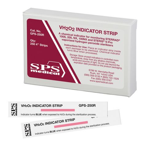 Testy chemiczne do sterylizacji nadtlenkiem wodoru (plazma) SPS Medical GPS-250