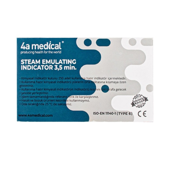Testy chemiczne do sterylizacji parowej A4 Medical Industry klasa 6
