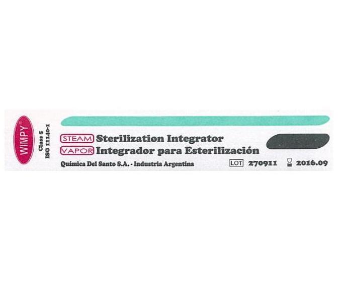 Testy chemiczne do sterylizacji parowej QUIMICA DEL SANTO Wimpy Integrator