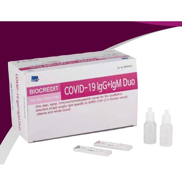 Testy do wykrywania przeciwciał koronawirusa SARS-CoV-2 COVID-19 RepiGEN BIOCREDIT COVID-19 IgG+IgM Duo
