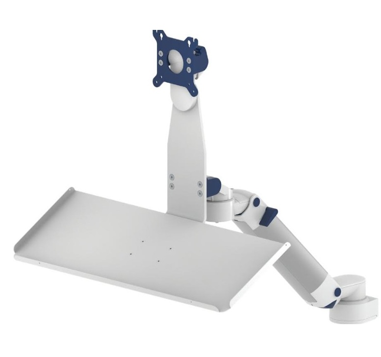 Uchwyty i statywy do kardiomonitorów oraz monitorów medycznych CIMmed CIM-med x8 - Mocowania zintegrowane w kształcie litery L do płas