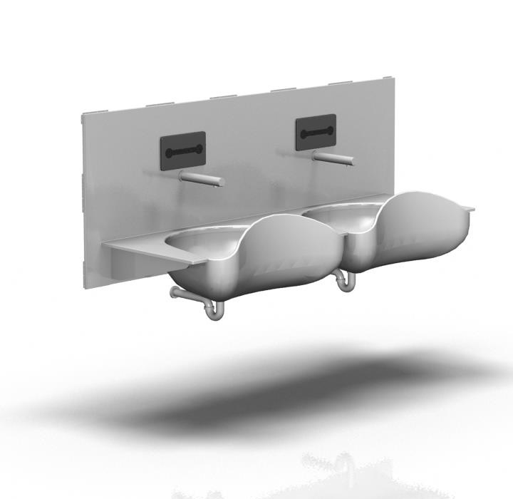 Umywalki chirurgiczne ALVO Medical wbudowana