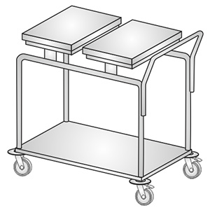 Wózki do bielizny brudnej i czystej KLAROMED KL202 040