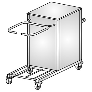Wózki do bielizny brudnej i czystej KLAROMED KL207 301 