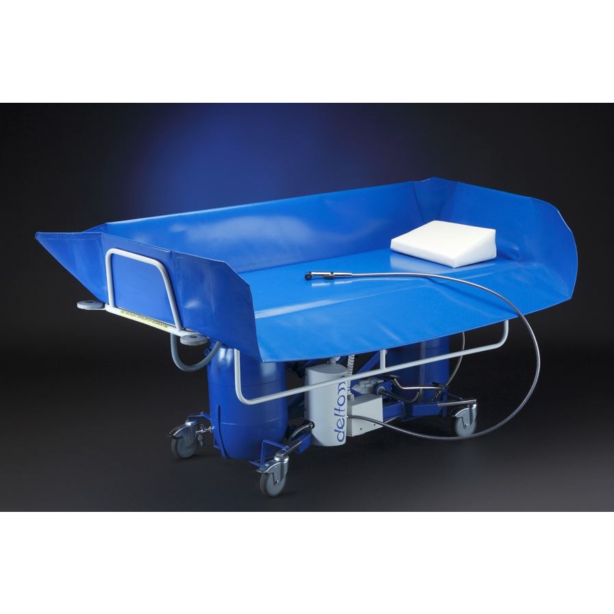 Wózki do mycia pacjentów w pozycji leżącej DELTOM WLH/E-140P - zbiorniki