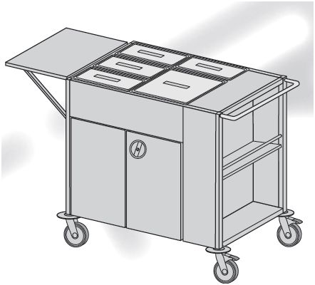 Wózki do transportu potraw TRIBO SK 8801/01