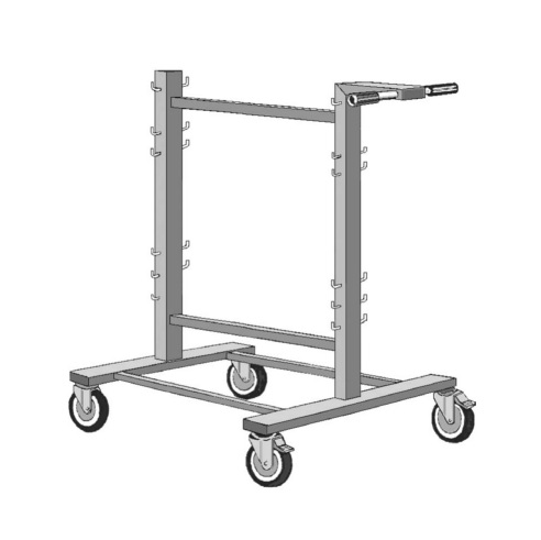 Wózki i stojaki hakowe do zawieszenia koszy i innych akcesoriów Spółdzielnia Mechaników SMS WZ-35 / WZ–65