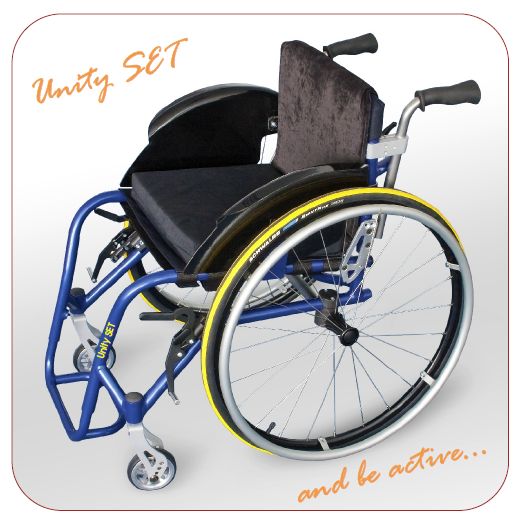 Wózki inwalidzkie aktywne Pofam-Jedność Unity SET 1A
