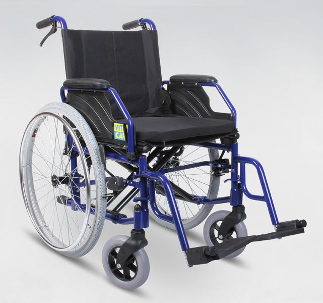 Wózki inwalidzkie standardowe mdh sp. z o.o. Wózek inwalidzki ręczny aluminiowy - siedzisko 42 cm