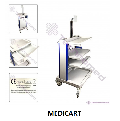 Wózki na aparaturę medyczną używane b/d Medicart - Technomed używane 