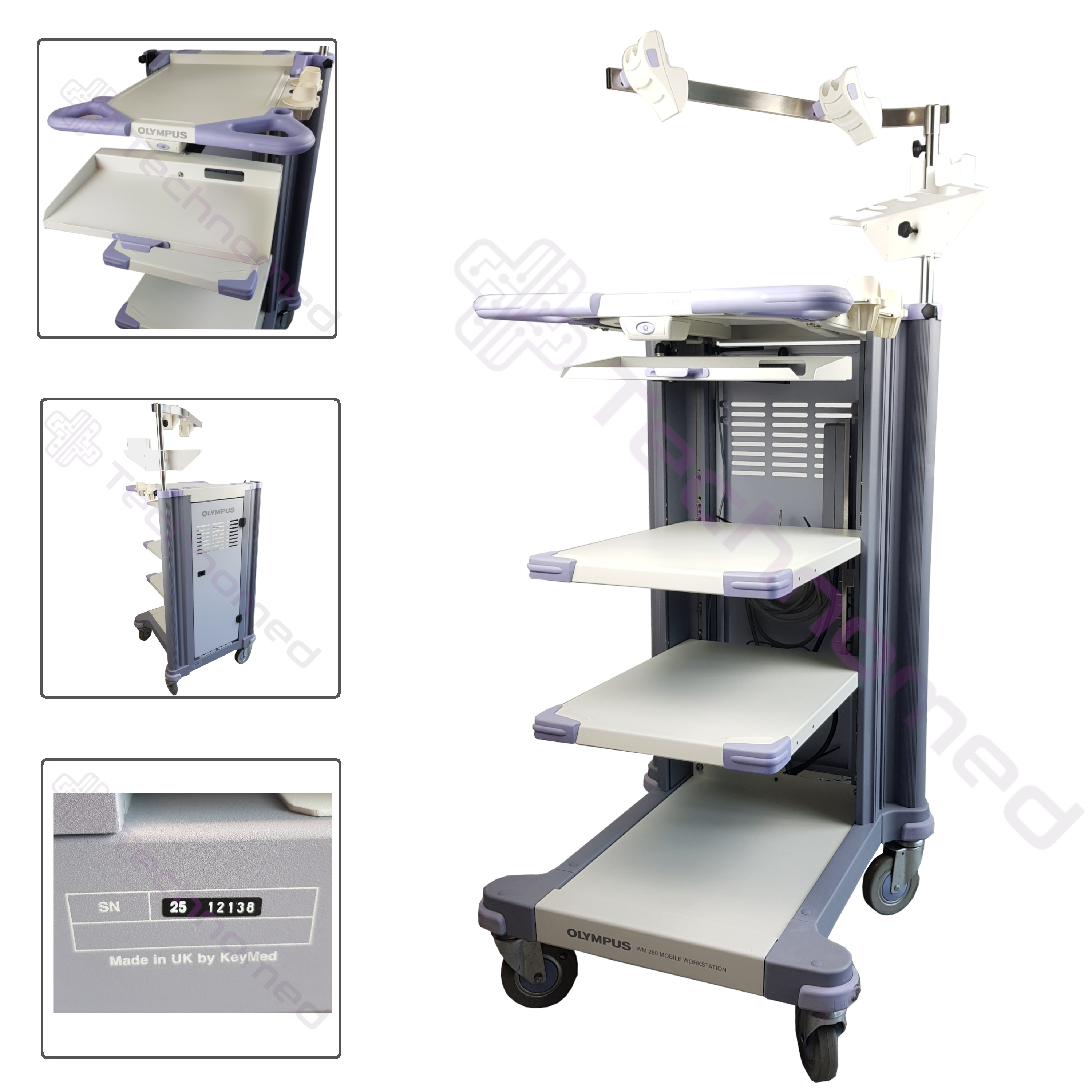 Wózki na aparaturę medyczną używane B/D Olympus WM-M260 - Technomed uzywane