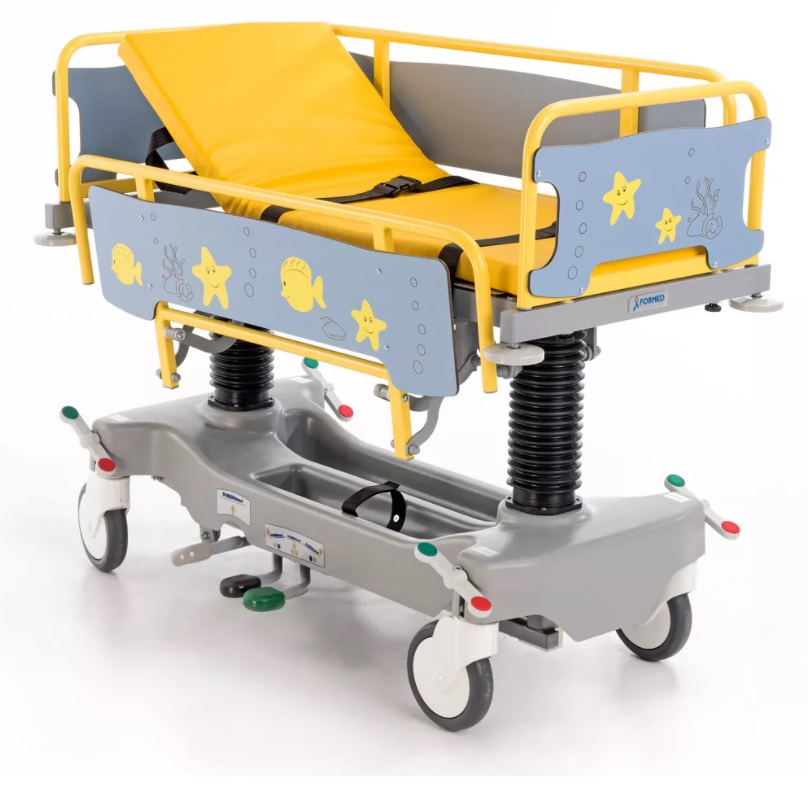 Wózki pediatryczne do transportu chorego w pozycji leżącej FORMED Jumbo