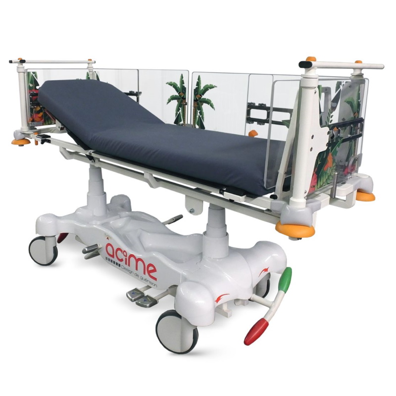 Wózki pediatryczne do transportu chorego w pozycji leżącej Acime Frame Skot Pediatric