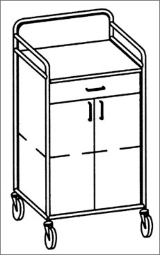Wózki-szafki do bielizny czystej Hammerlit EW400F