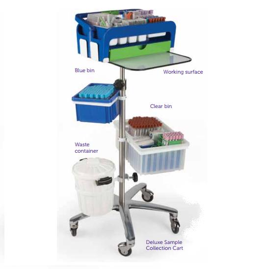 Wózki wielofunkcyjne Heathrow Scientific Mobilny stolik do pobierania krwi