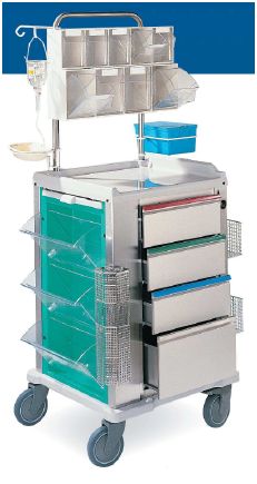 Wózki zabiegowe, organizacyjne i dokumentacyjne (szafki) FRANCEHOSPITAL PCMA3