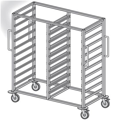 Wózki zabiegowe, organizacyjne i dokumentacyjne (szafki) TRIBO SK WR 940