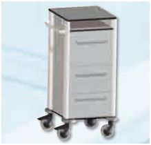 Wózki zabiegowe, organizacyjne i dokumentacyjne (szafki) Zarges Wózek medyczny do wizyt Zarges