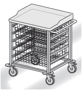 Wózki zabiegowe, organizacyjne i dokumentacyjne (szafki) TRIBO WR 612