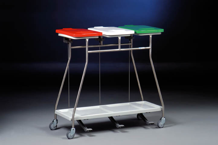 Zbieracze odpadów otwarte z obręczami na worki Hammerlit MS365LT