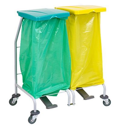 Zbieracze odpadów otwarte z obręczami na worki B/D ZIBI 70220