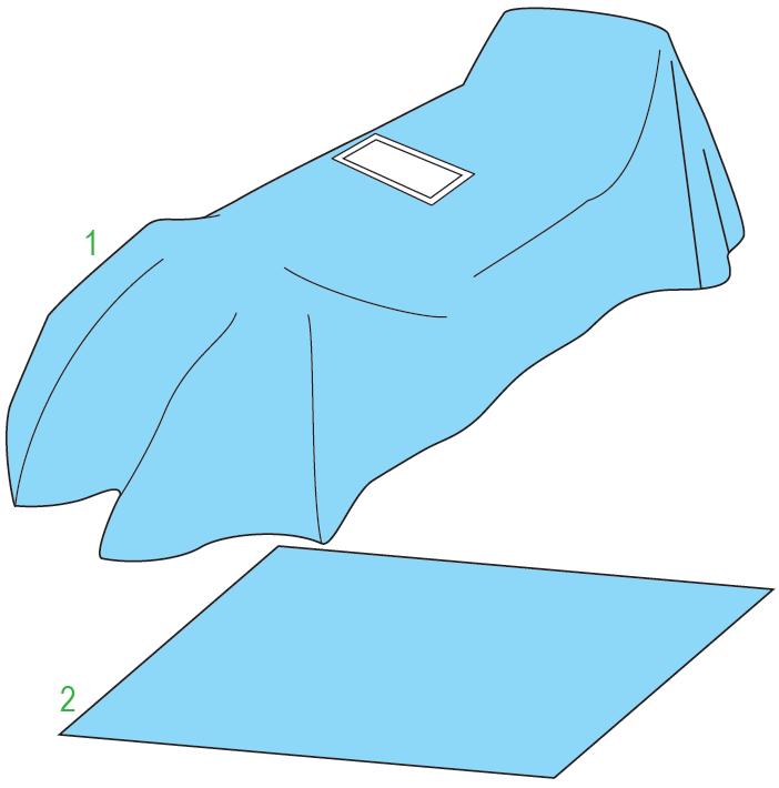 Zestawy do chirurgii ogólnej – obłożenia pola operacyjnego JKT/MOLNLYCKE Zestaw do laparoskopii II 380425