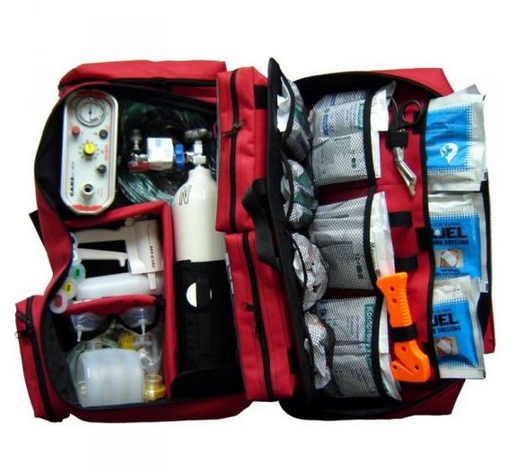 Zestawy ratownicze Boxmet PSP-R1 w torbie z kpl. szyn Kramera i respiratorem Care Vent