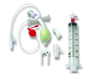 Zestawy zabiegowe sprzętów jednorazowych ICU Medical Bivona z mankietem Fome-Cuf i przewodem do mówienia