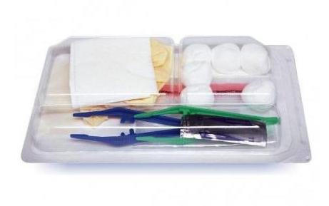 Zestawy zabiegowe sprzętów jednorazowych TZMO MATOSET do opatrunku rozbudowany
