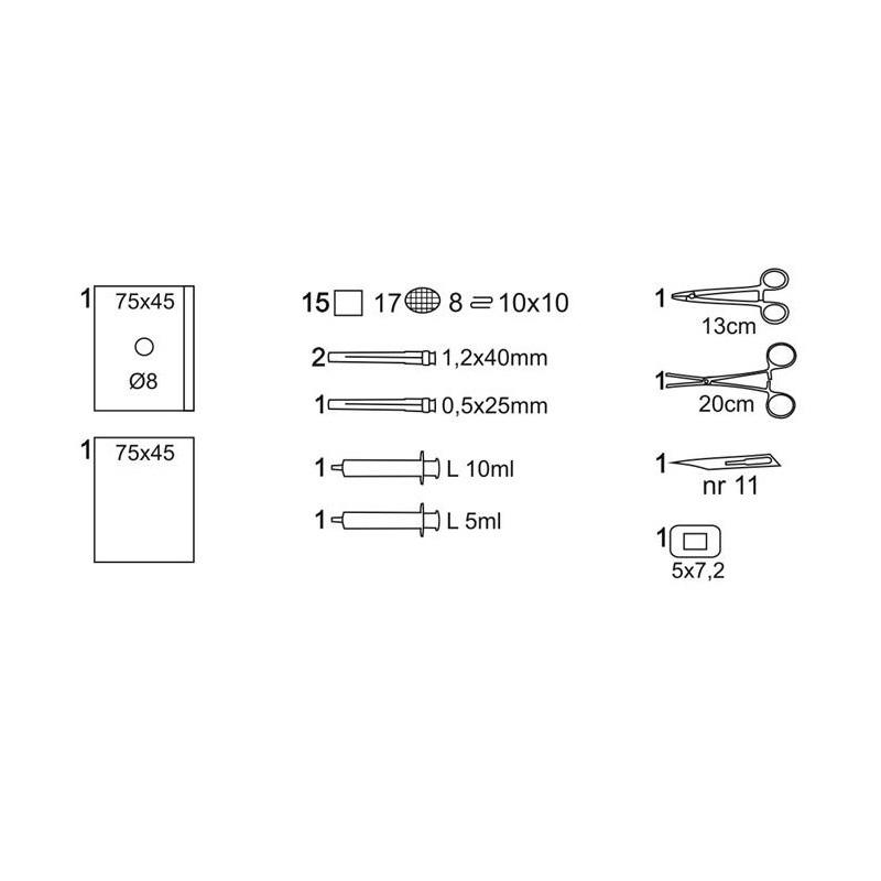 Matoset - do wkłucia centralnego podwójnie pakowany